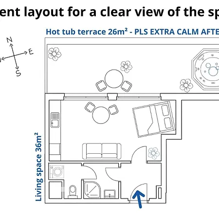 With Private Jacuzzi & Terrace In The Center Of Apartament *